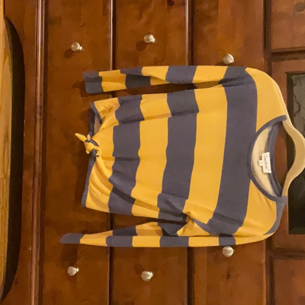 Blue and Yellow Long Sleeve Shirt